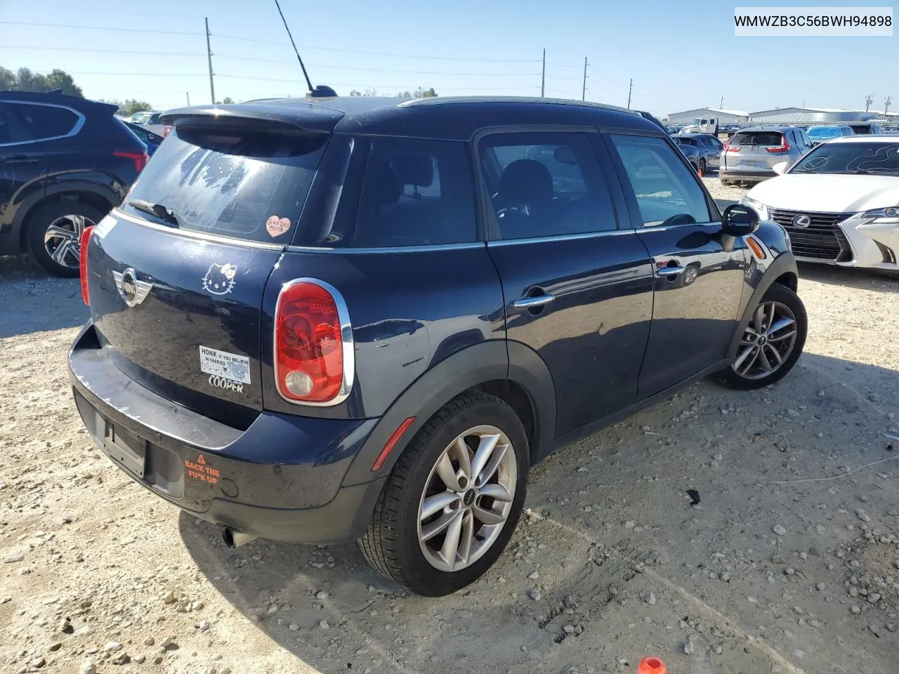 2011 Mini Cooper Countryman VIN: WMWZB3C56BWH94898 Lot: 79498384