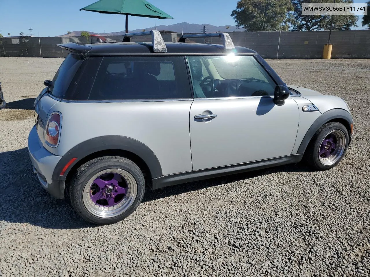 2011 Mini Cooper S VIN: WMWSV3C56BTY11741 Lot: 79777374