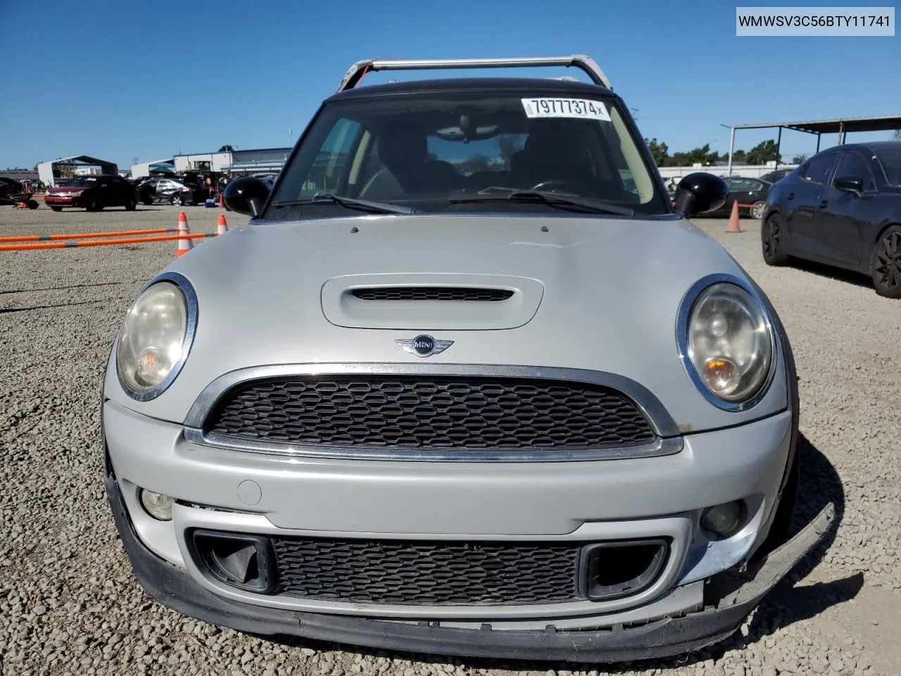 2011 Mini Cooper S VIN: WMWSV3C56BTY11741 Lot: 79777374