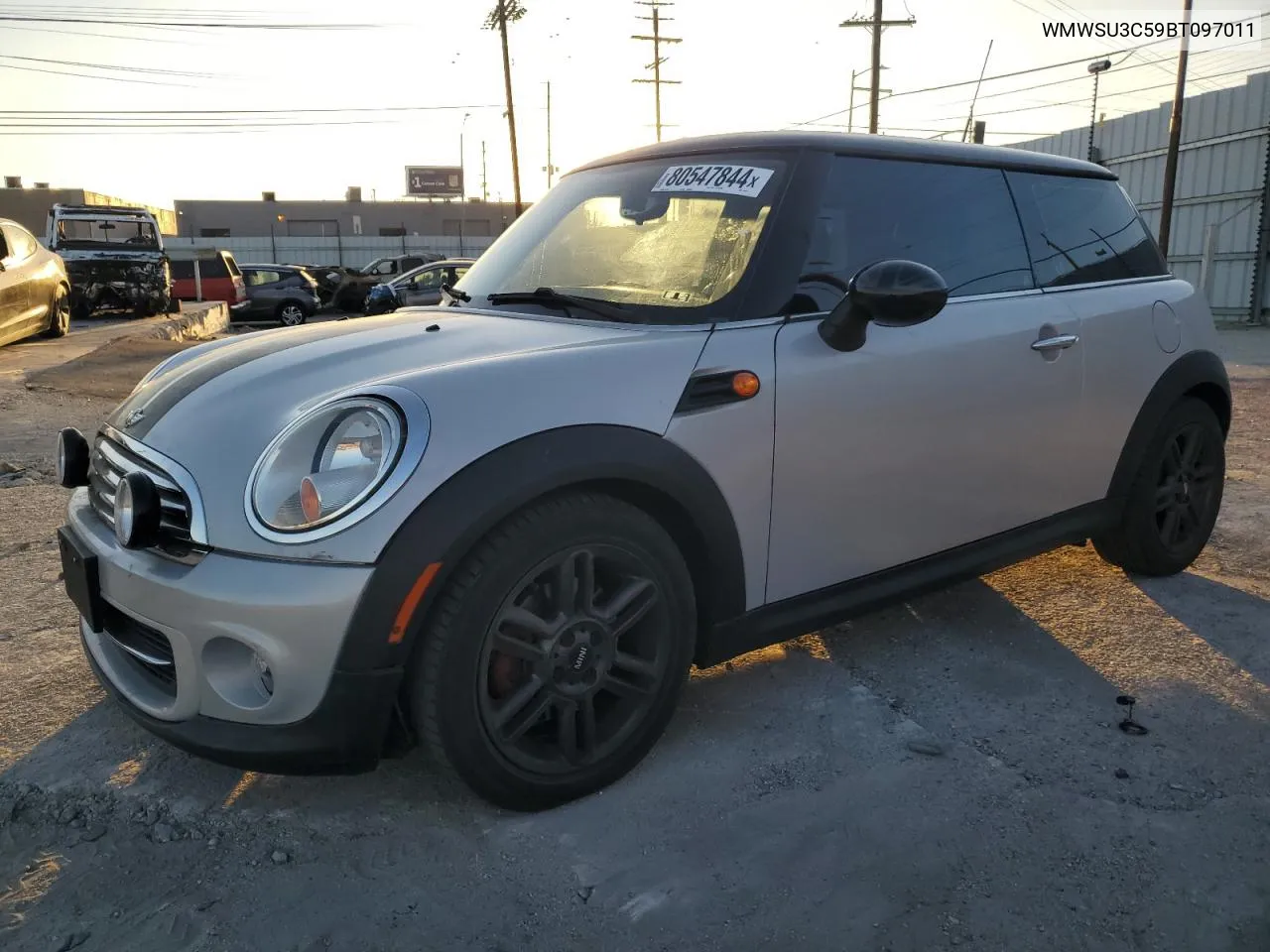 2011 Mini Cooper VIN: WMWSU3C59BT097011 Lot: 80547844