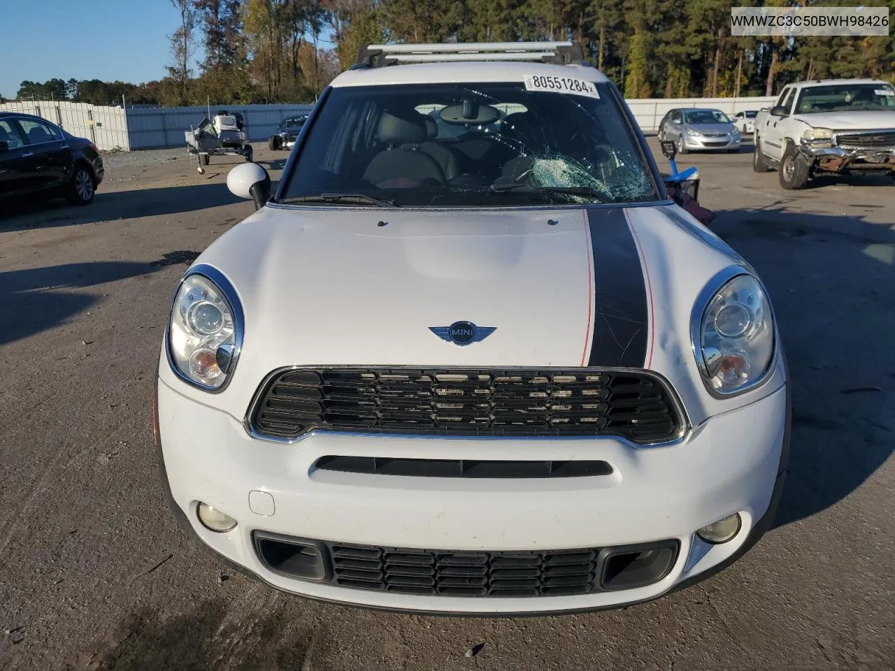 2011 Mini Cooper S Countryman VIN: WMWZC3C50BWH98426 Lot: 80551284