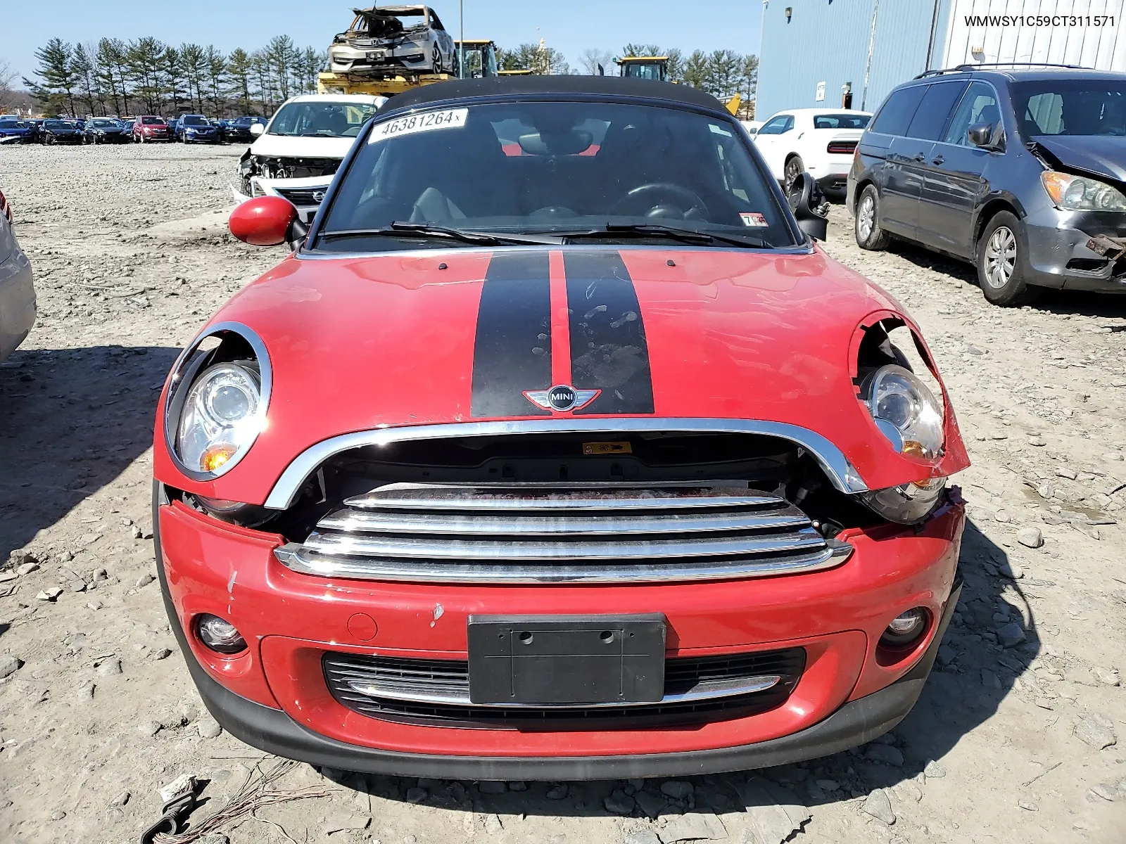 2012 Mini Cooper Roadster VIN: WMWSY1C59CT311571 Lot: 46381264