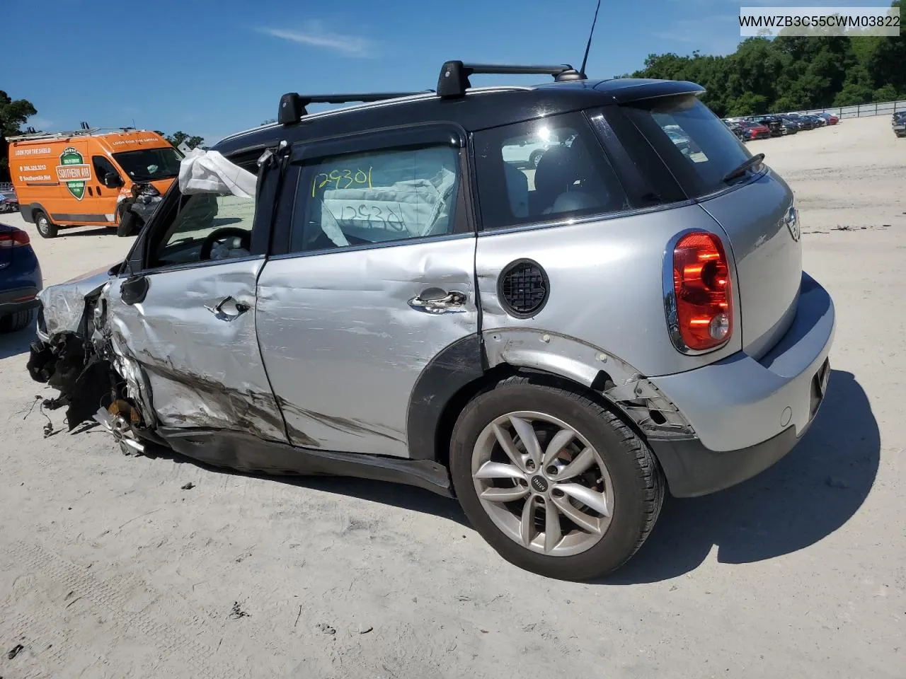 2012 Mini Cooper Countryman VIN: WMWZB3C55CWM03822 Lot: 51724594