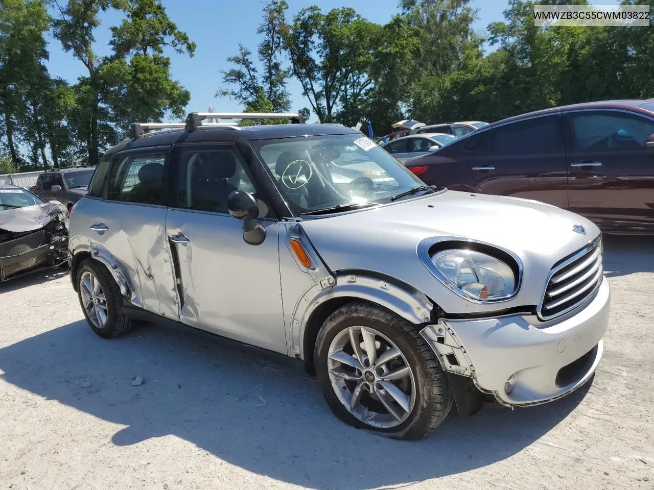 2012 Mini Cooper Countryman VIN: WMWZB3C55CWM03822 Lot: 51724594