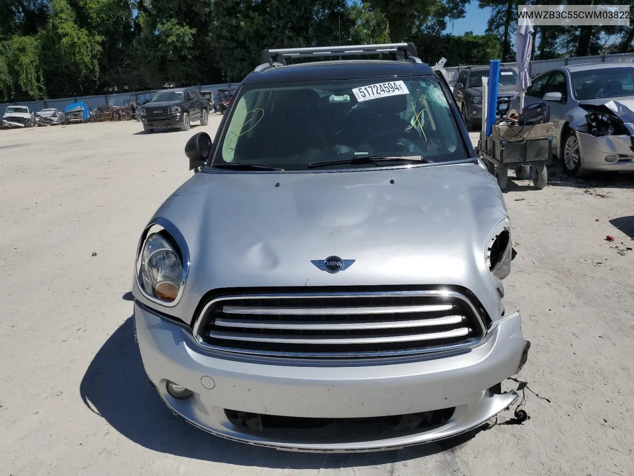 2012 Mini Cooper Countryman VIN: WMWZB3C55CWM03822 Lot: 51724594