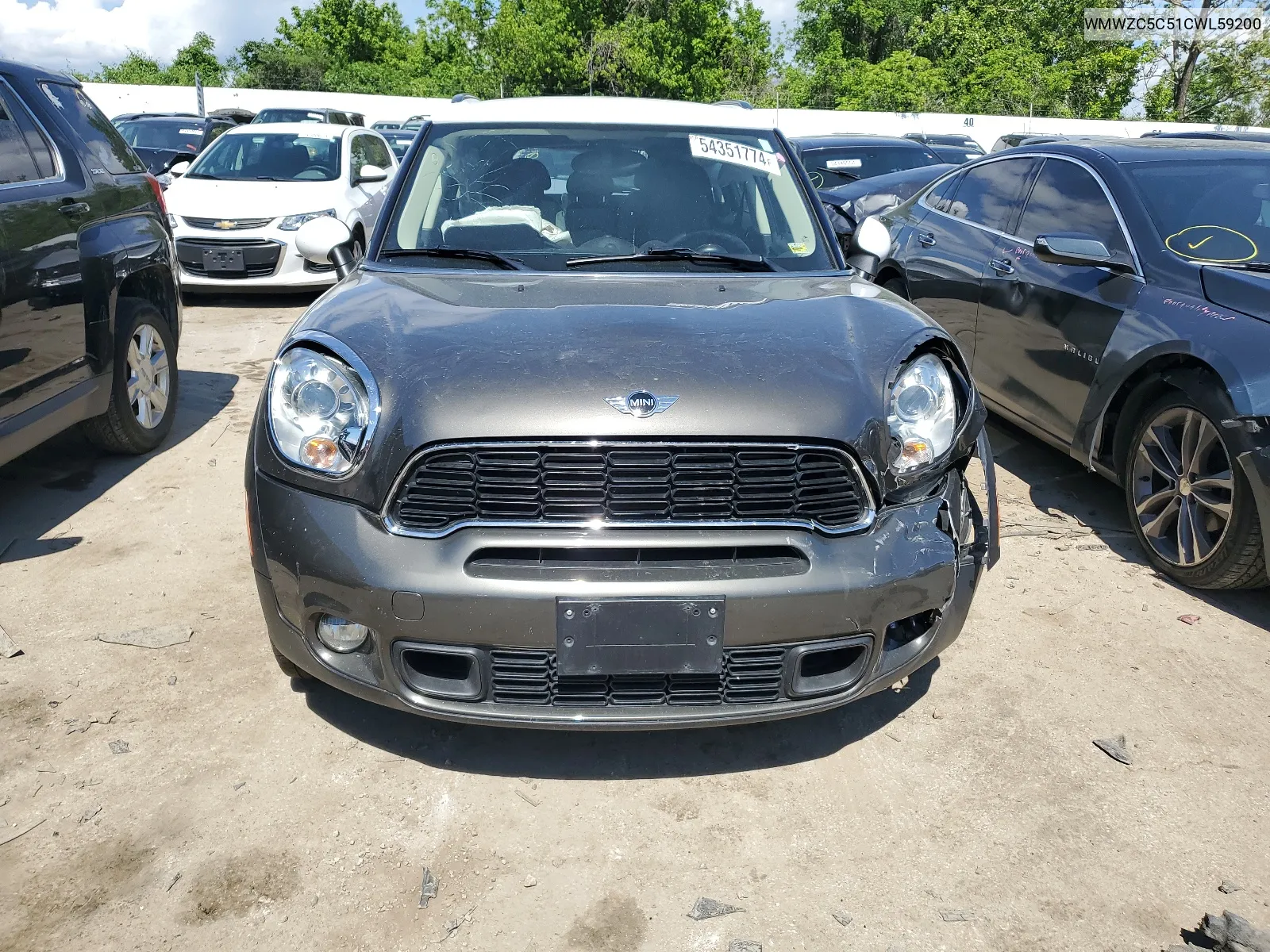 2012 Mini Cooper S Countryman VIN: WMWZC5C51CWL59200 Lot: 54351774