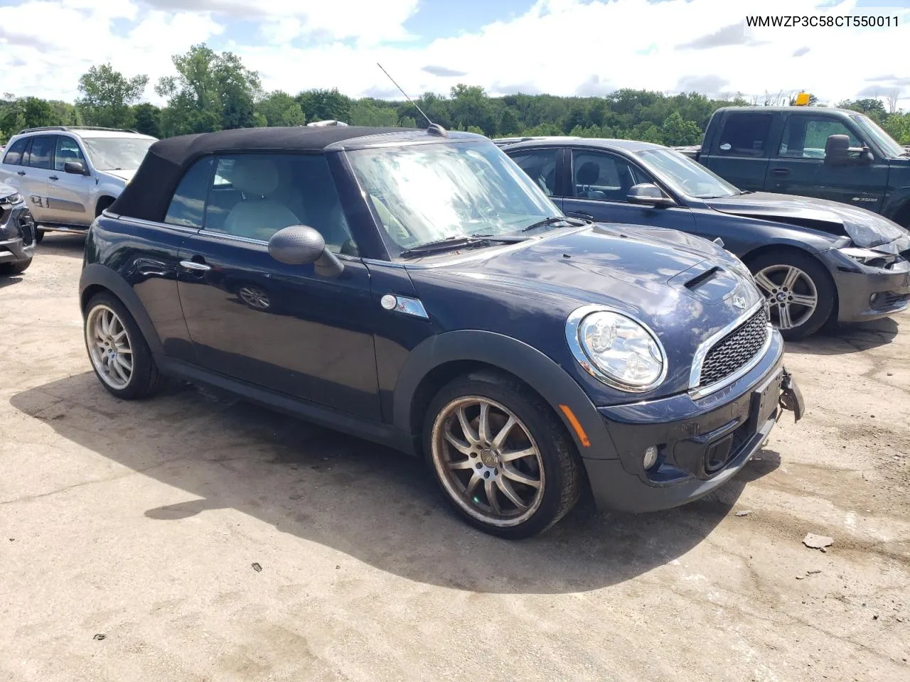 2012 Mini Cooper S VIN: WMWZP3C58CT550011 Lot: 57512034