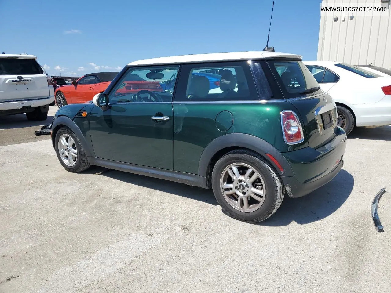 2012 Mini Cooper VIN: WMWSU3C57CT542606 Lot: 62285594