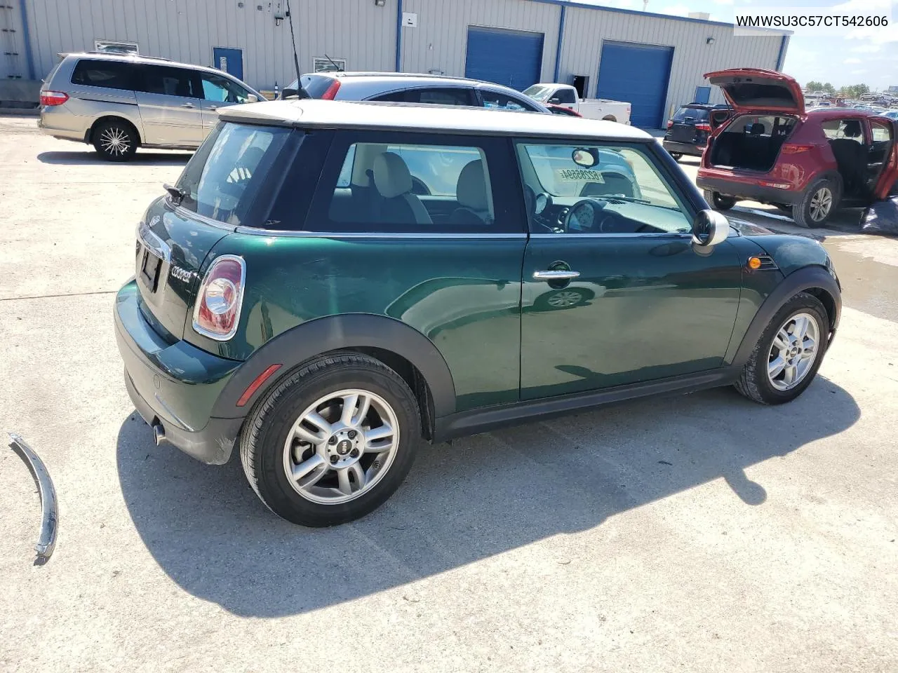 2012 Mini Cooper VIN: WMWSU3C57CT542606 Lot: 62285594