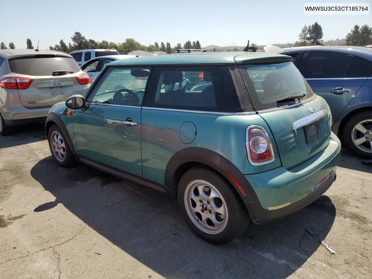 2012 Mini Cooper VIN: WMWSU3C53CT185764 Lot: 63931894