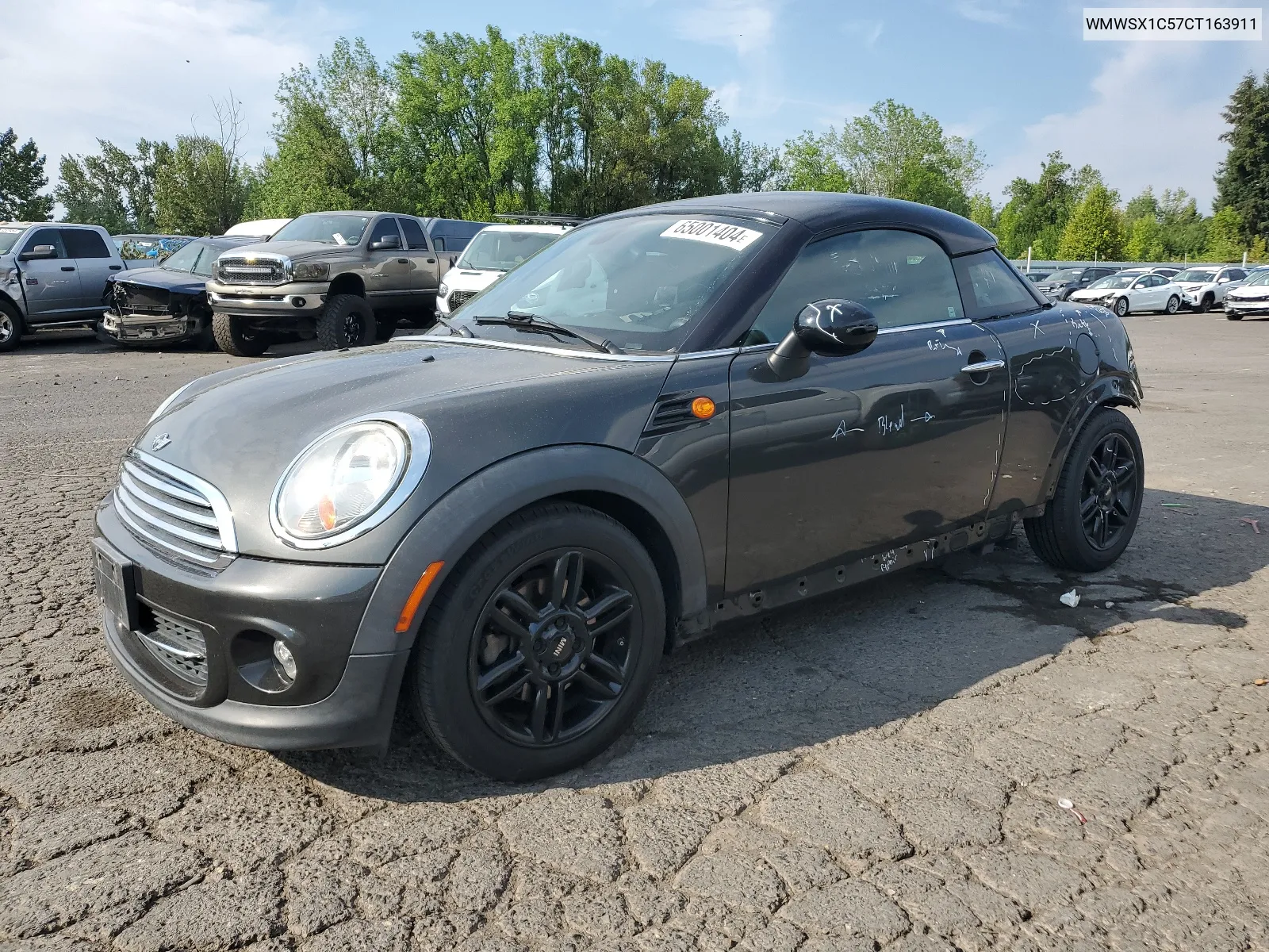 2012 Mini Cooper Coupe VIN: WMWSX1C57CT163911 Lot: 65001404