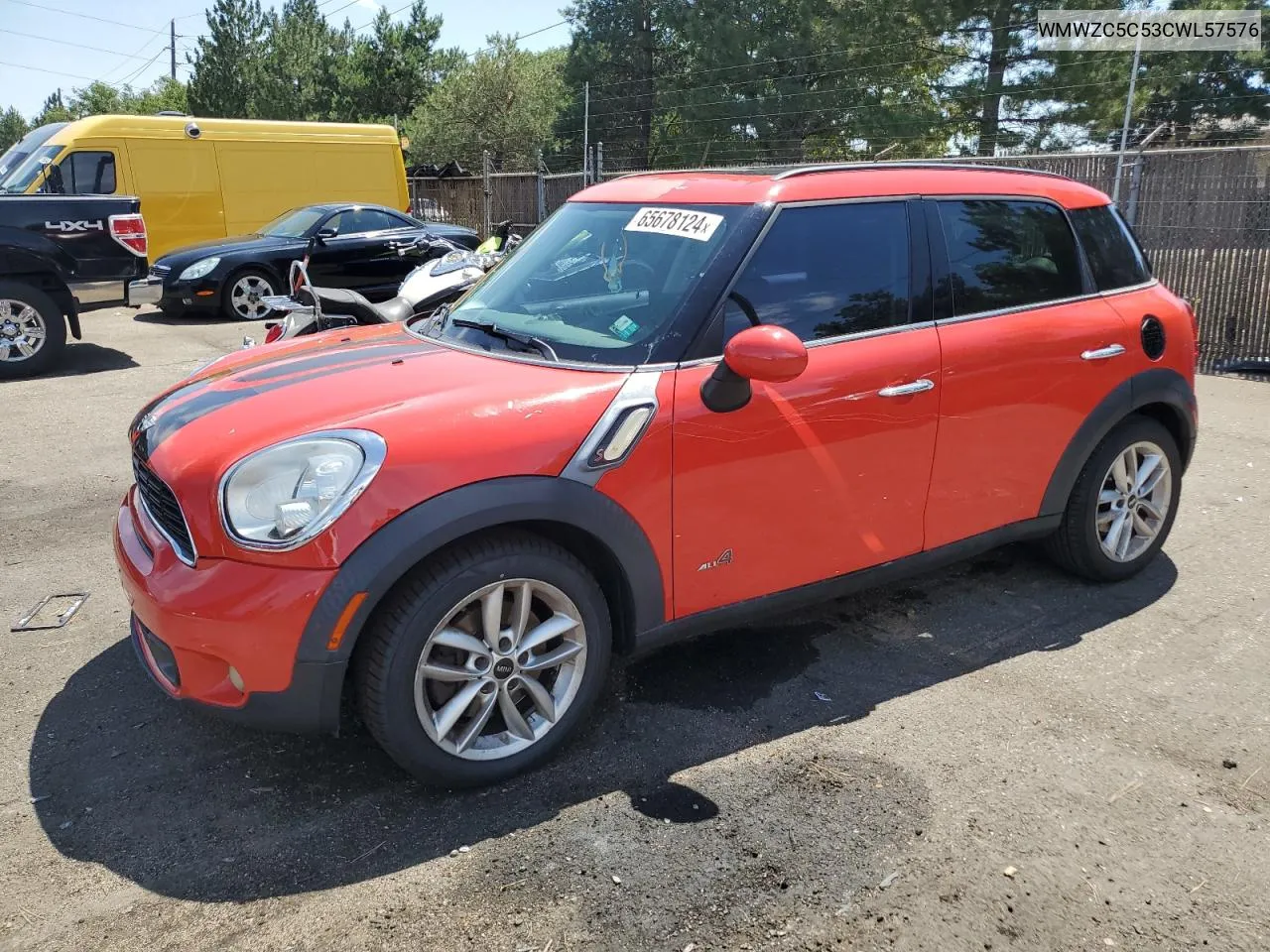 2012 Mini Cooper S Countryman VIN: WMWZC5C53CWL57576 Lot: 65678124