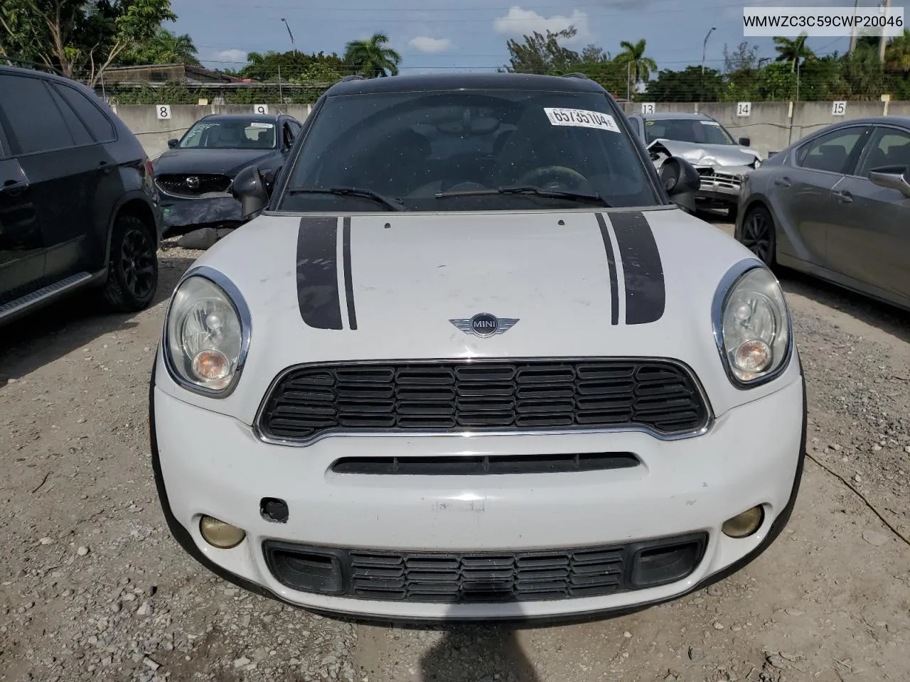 2012 Mini Cooper S Countryman VIN: WMWZC3C59CWP20046 Lot: 65735104