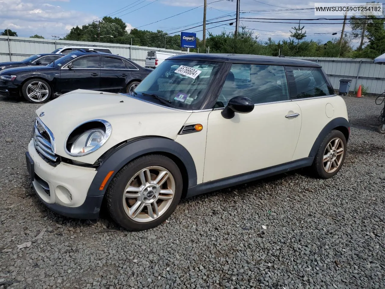 2012 Mini Cooper VIN: WMWSU3C59CT254182 Lot: 65766604