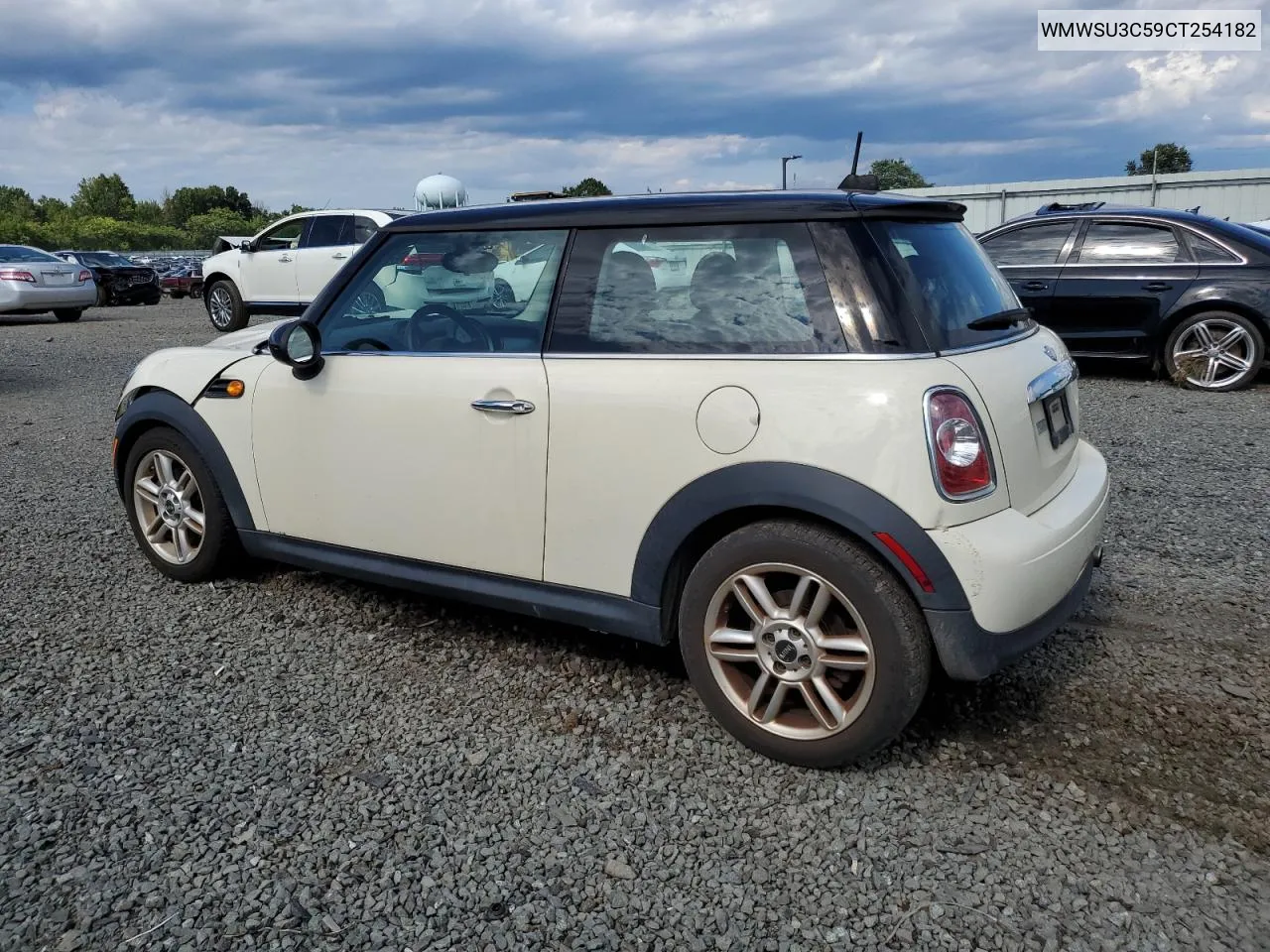 2012 Mini Cooper VIN: WMWSU3C59CT254182 Lot: 65766604