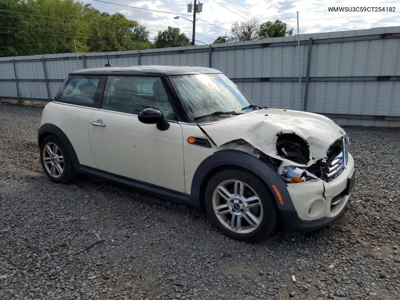 2012 Mini Cooper VIN: WMWSU3C59CT254182 Lot: 65766604