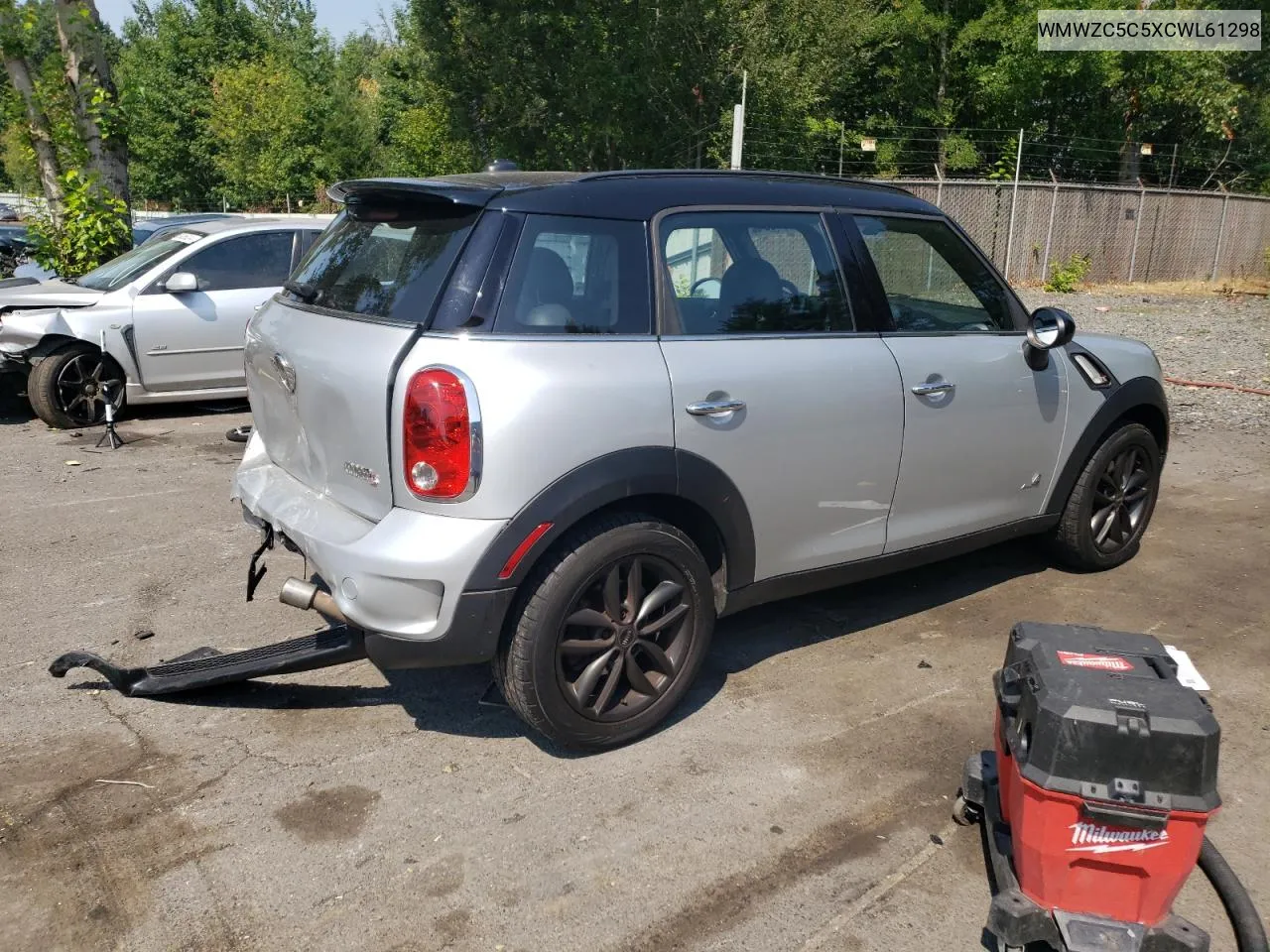 2012 Mini Cooper S Countryman VIN: WMWZC5C5XCWL61298 Lot: 66207634