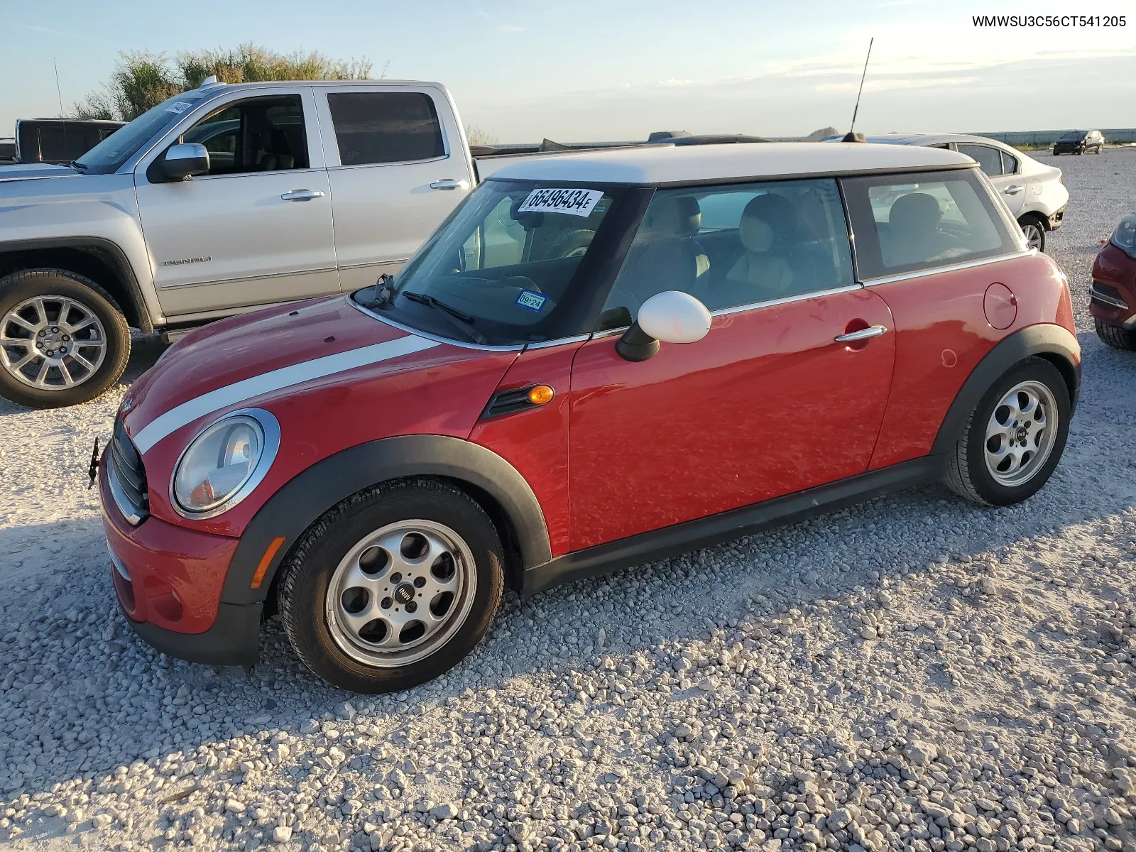 2012 Mini Cooper VIN: WMWSU3C56CT541205 Lot: 66496434