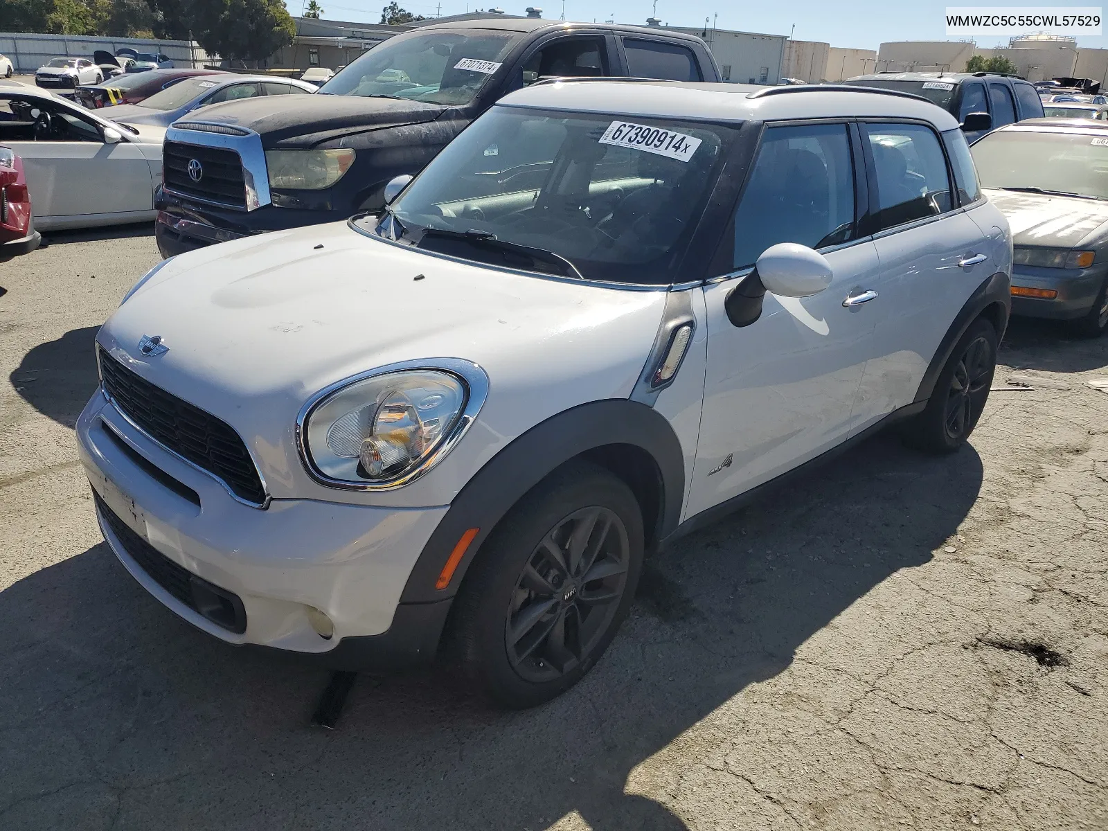 2012 Mini Cooper S Countryman VIN: WMWZC5C55CWL57529 Lot: 67390914