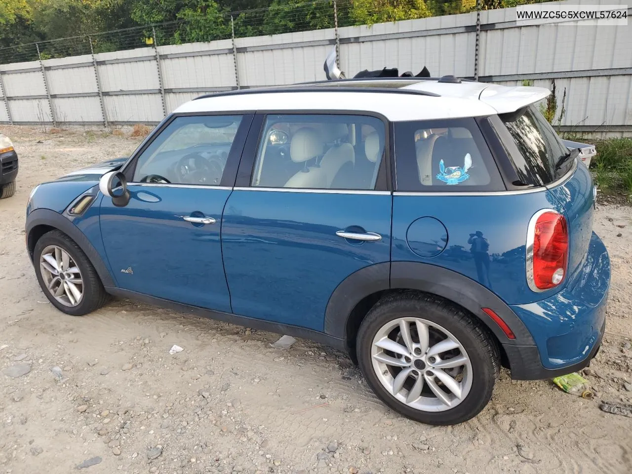 2012 Mini Cooper S Countryman VIN: WMWZC5C5XCWL57624 Lot: 67420584