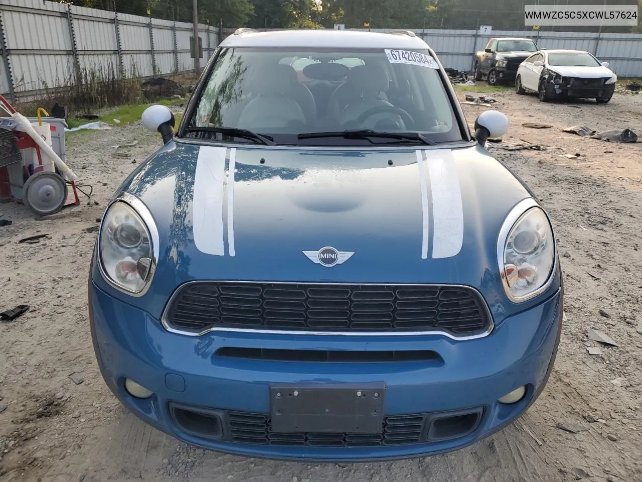 2012 Mini Cooper S Countryman VIN: WMWZC5C5XCWL57624 Lot: 67420584