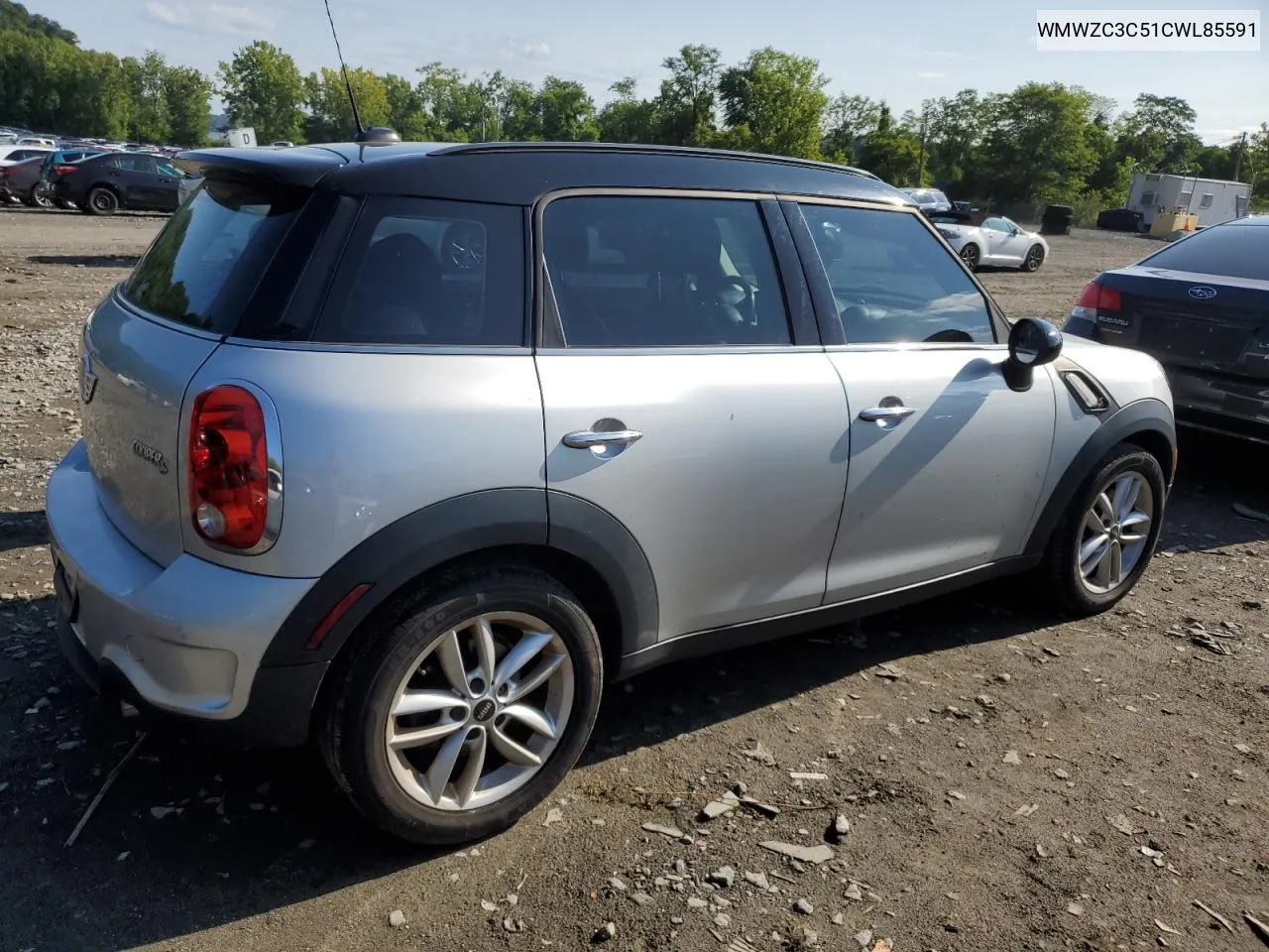 2012 Mini Cooper S Countryman VIN: WMWZC3C51CWL85591 Lot: 67970504