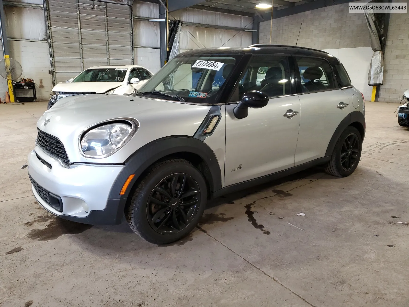 2012 Mini Cooper S Countryman VIN: WMWZC5C53CWL63443 Lot: 68130884