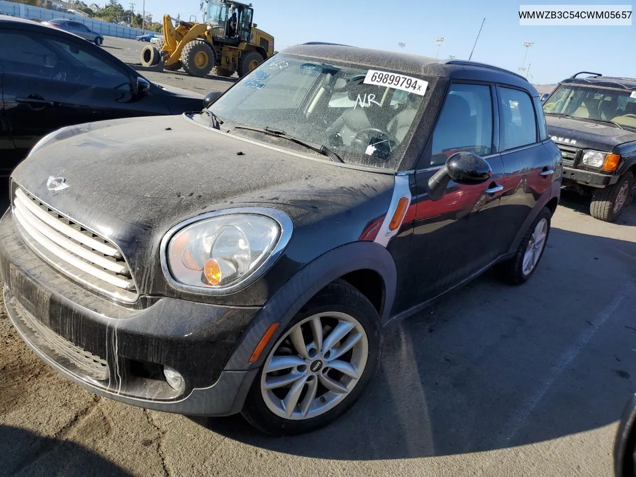 2012 Mini Cooper Countryman VIN: WMWZB3C54CWM05657 Lot: 69899794