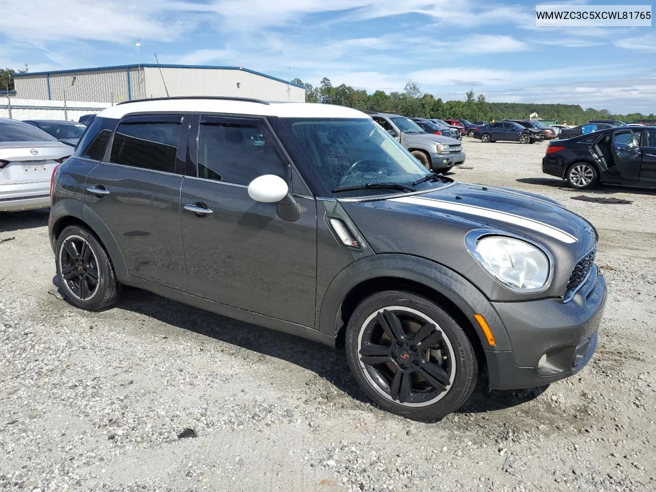 WMWZC3C5XCWL81765 2012 Mini Cooper S Countryman