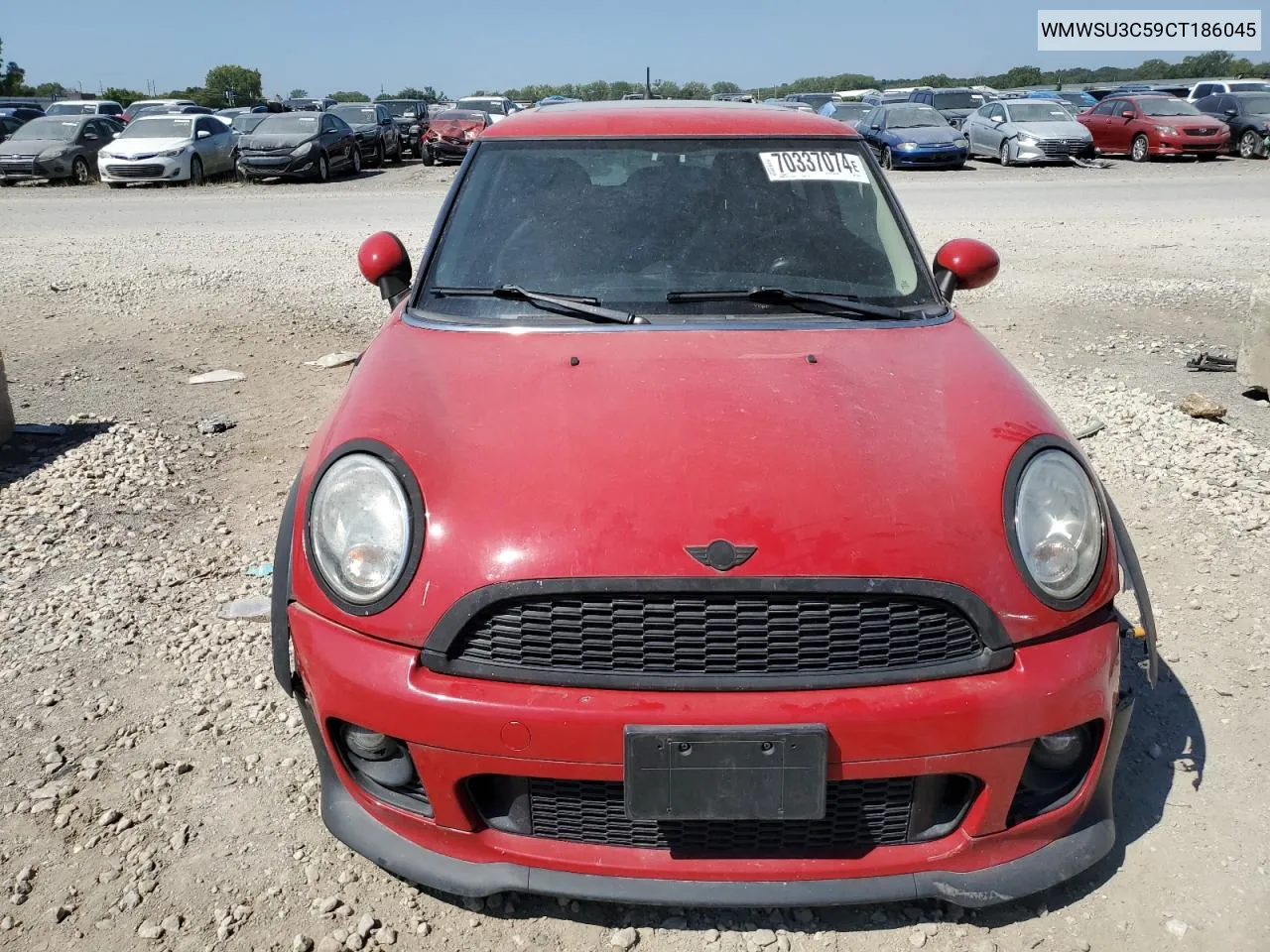 2012 Mini Cooper VIN: WMWSU3C59CT186045 Lot: 70337074