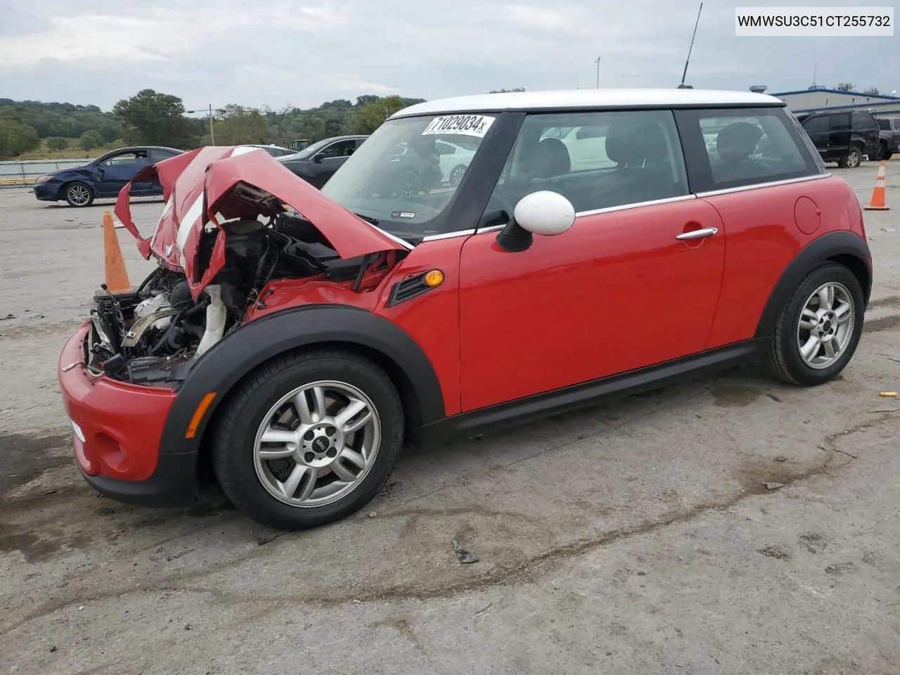 2012 Mini Cooper VIN: WMWSU3C51CT255732 Lot: 71029034