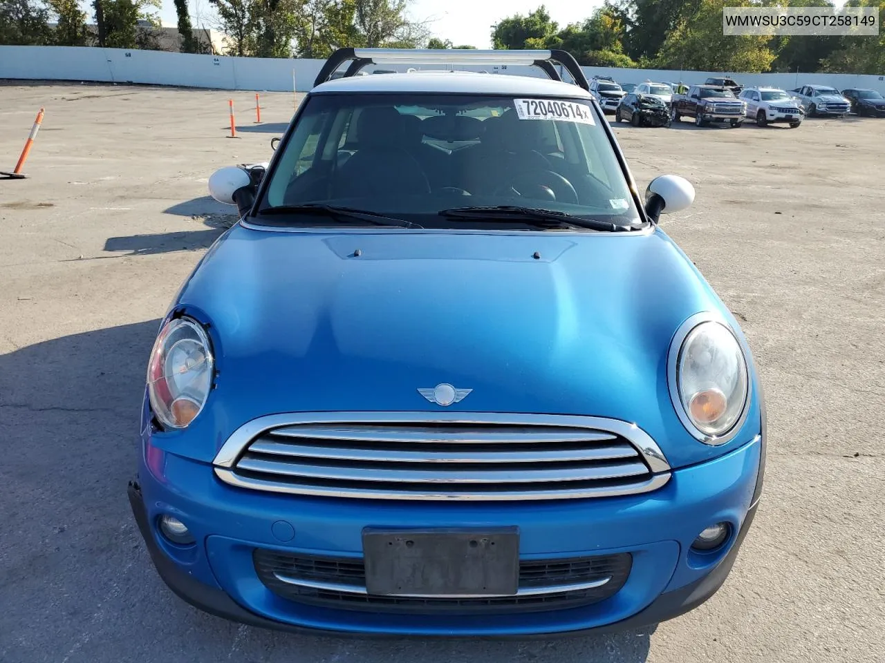 2012 Mini Cooper VIN: WMWSU3C59CT258149 Lot: 72040614