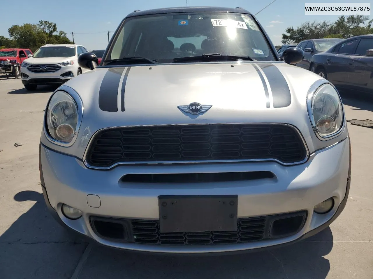 2012 Mini Cooper S Countryman VIN: WMWZC3C53CWL87875 Lot: 72708254