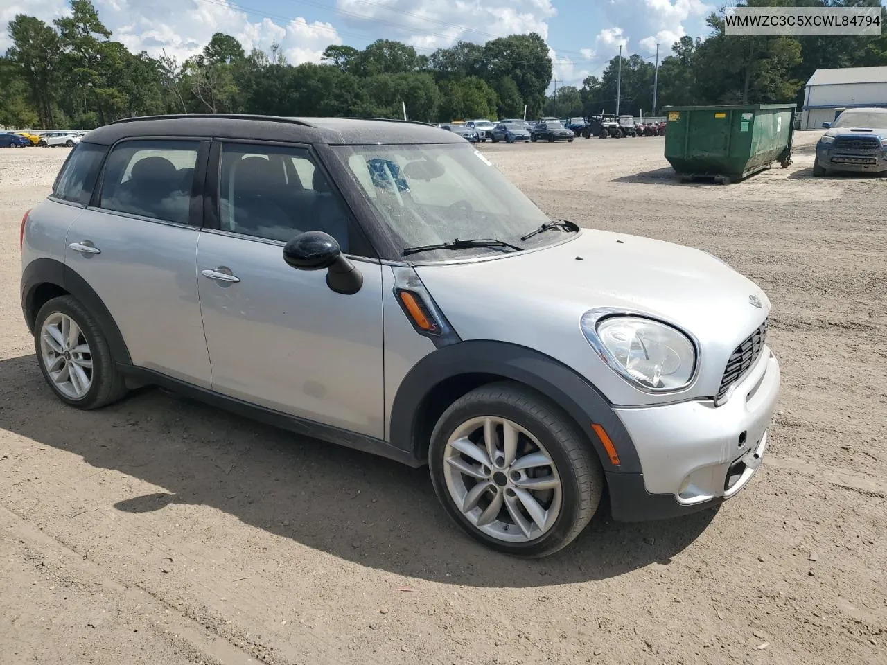 2012 Mini Cooper S Countryman VIN: WMWZC3C5XCWL84794 Lot: 72729994