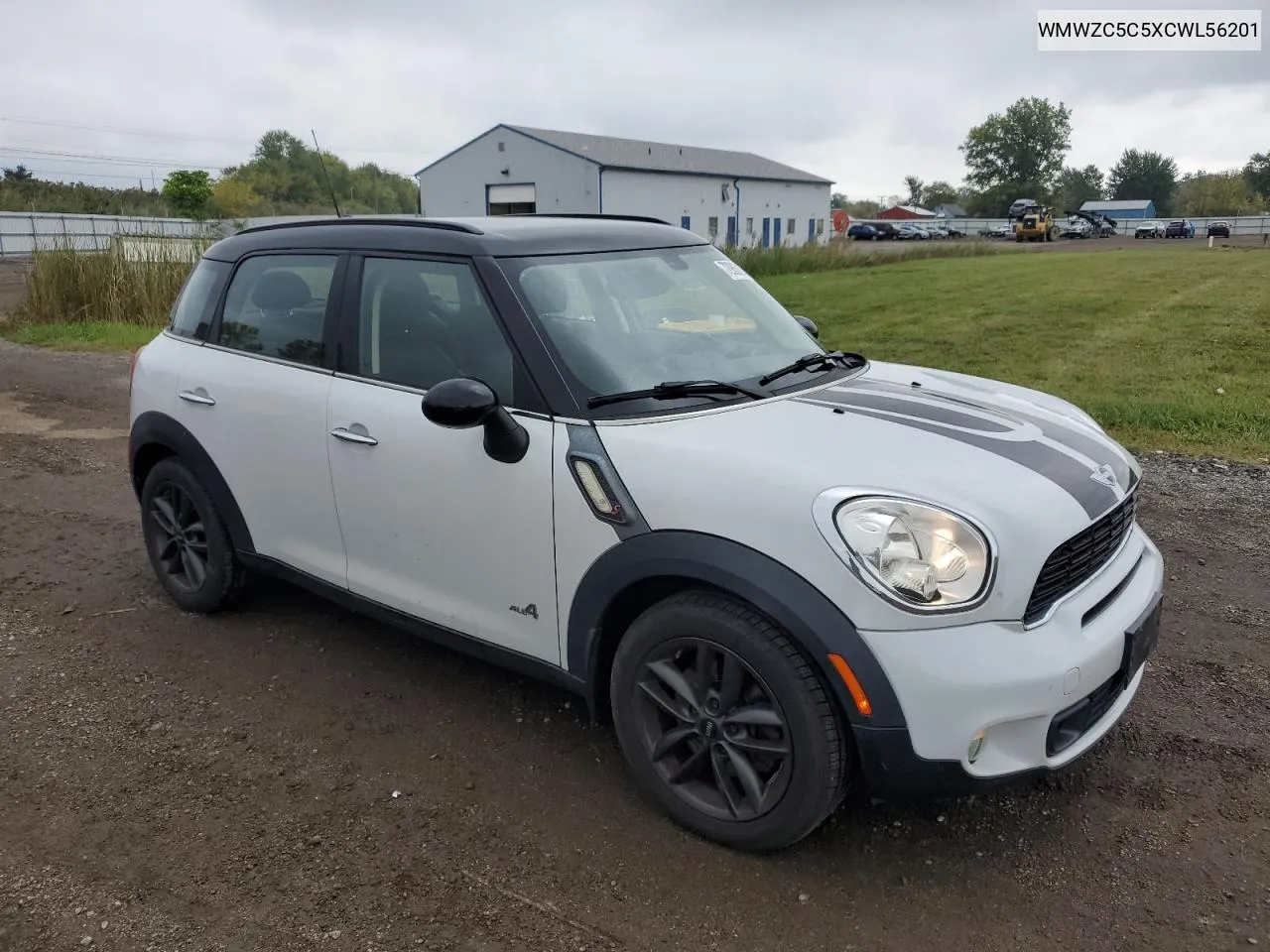 2012 Mini Cooper S Countryman VIN: WMWZC5C5XCWL56201 Lot: 72985014