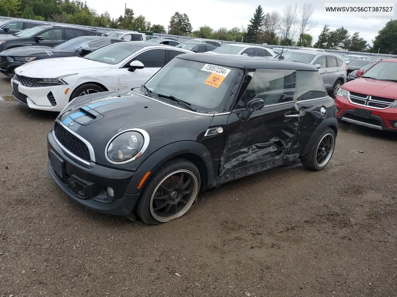 2012 Mini Cooper S VIN: WMWSV3C56CT387527 Lot: 73057234