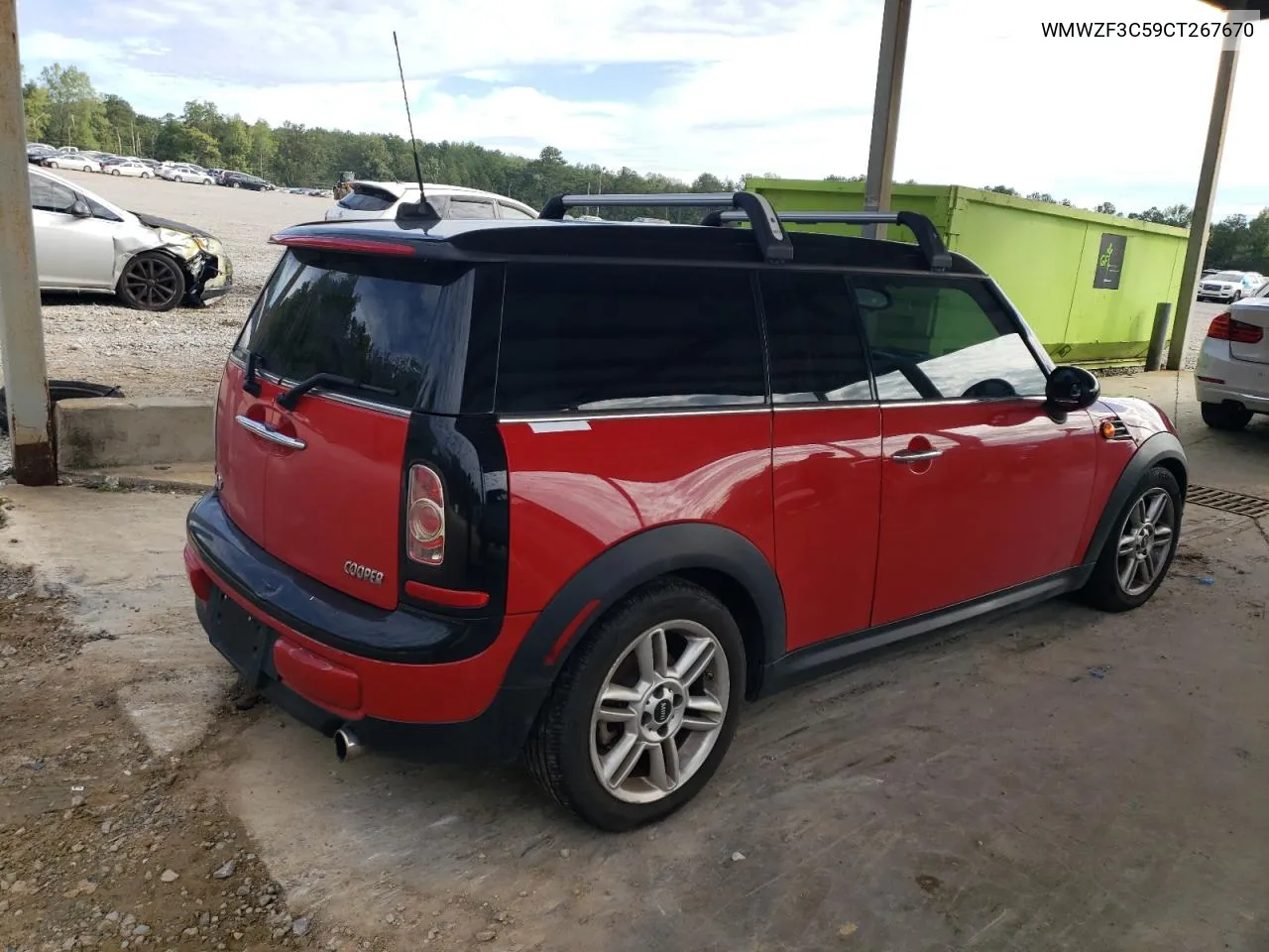 2012 Mini Cooper Clubman VIN: WMWZF3C59CT267670 Lot: 73660254