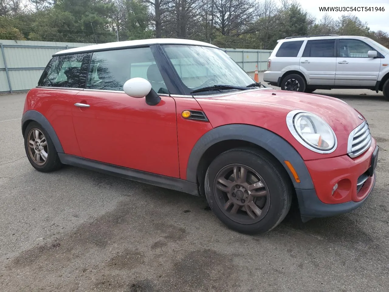 2012 Mini Cooper VIN: WMWSU3C54CT541946 Lot: 73769624