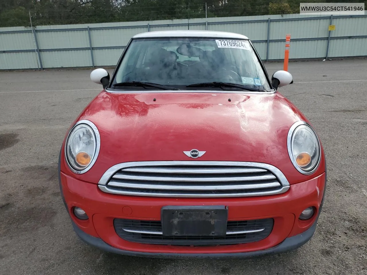 2012 Mini Cooper VIN: WMWSU3C54CT541946 Lot: 73769624