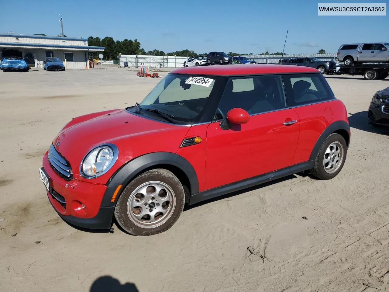 2012 Mini Cooper VIN: WMWSU3C59CT263562 Lot: 74105954