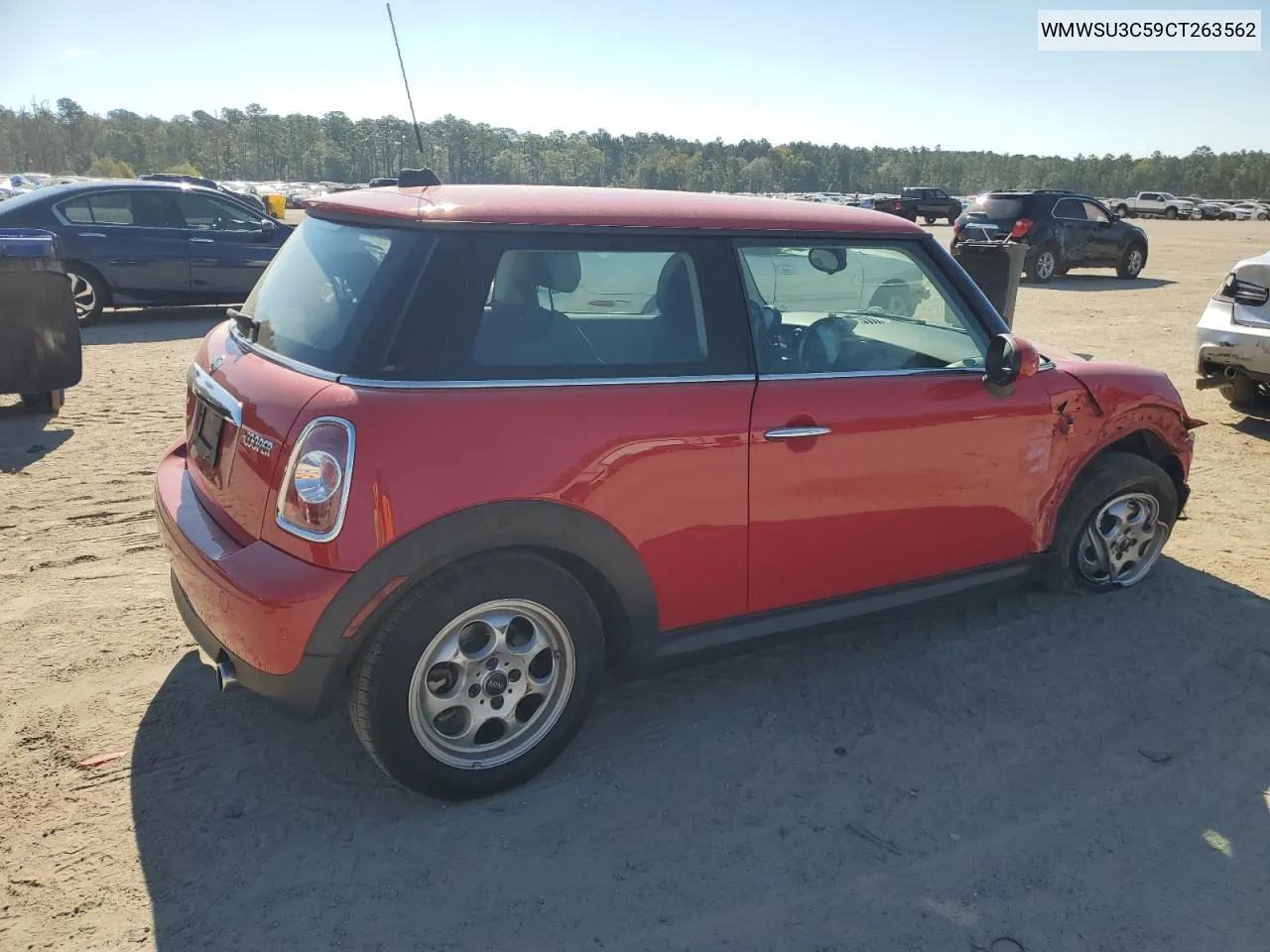 2012 Mini Cooper VIN: WMWSU3C59CT263562 Lot: 74105954