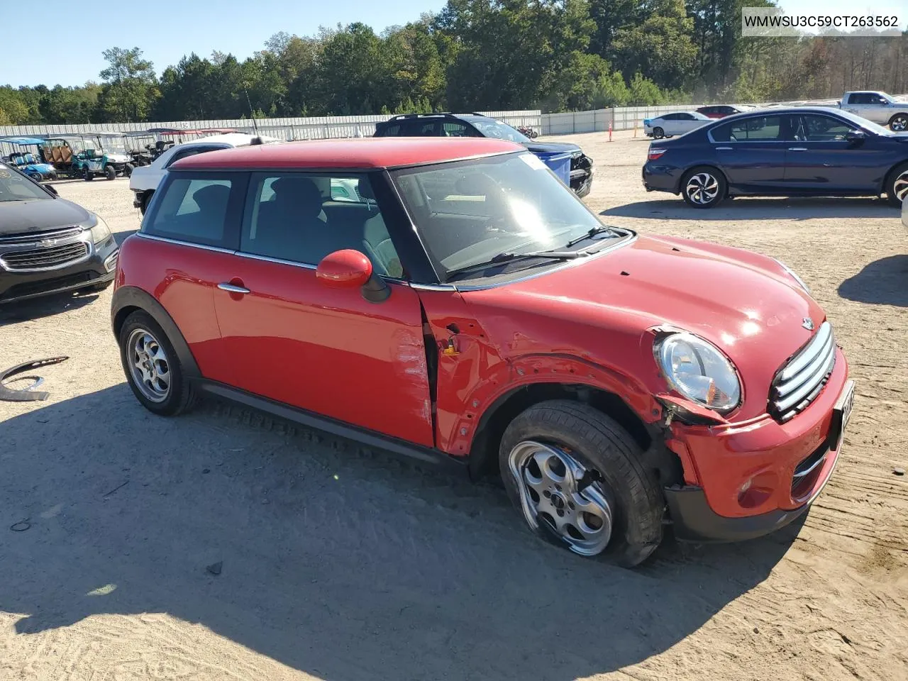 2012 Mini Cooper VIN: WMWSU3C59CT263562 Lot: 74105954