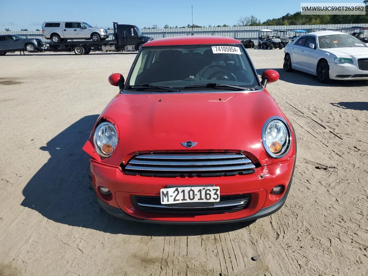 2012 Mini Cooper VIN: WMWSU3C59CT263562 Lot: 74105954