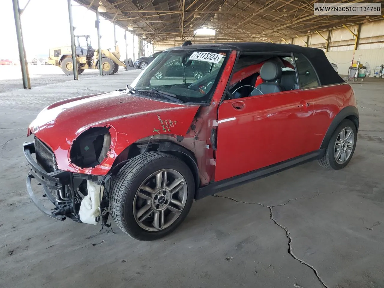 2012 Mini Cooper VIN: WMWZN3C51CT134758 Lot: 74173324