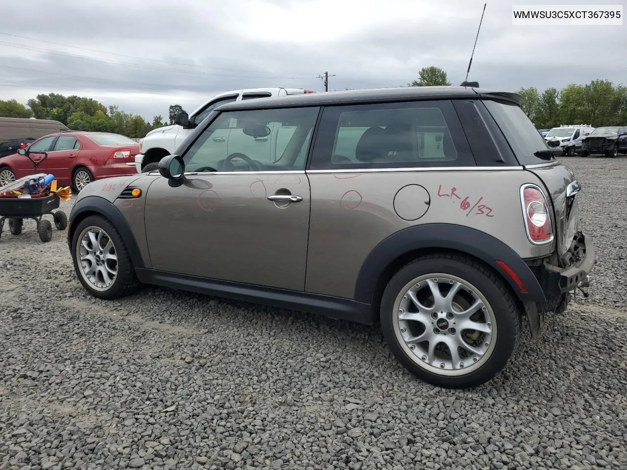 2012 Mini Cooper VIN: WMWSU3C5XCT367395 Lot: 74224374