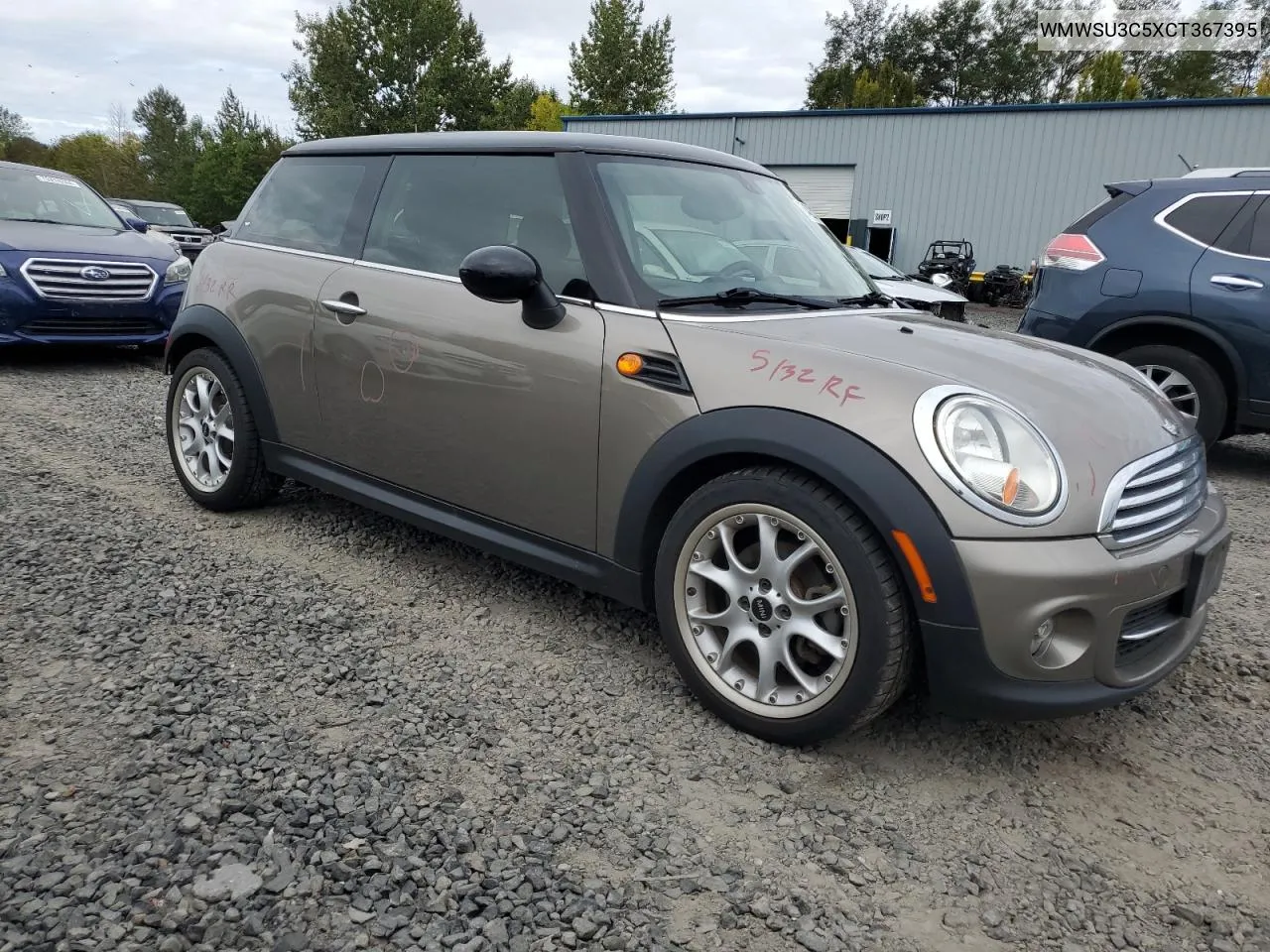 2012 Mini Cooper VIN: WMWSU3C5XCT367395 Lot: 74224374