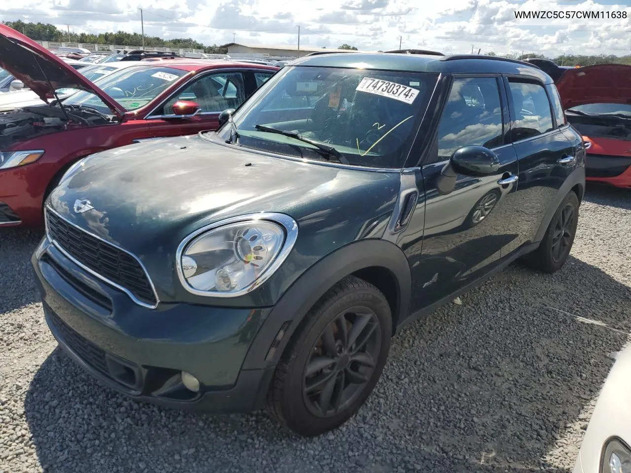 2012 Mini Cooper S Countryman VIN: WMWZC5C57CWM11638 Lot: 74730374