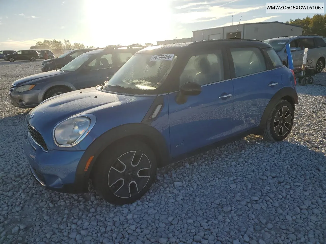 2012 Mini Cooper S Countryman VIN: WMWZC5C5XCWL61057 Lot: 74790464