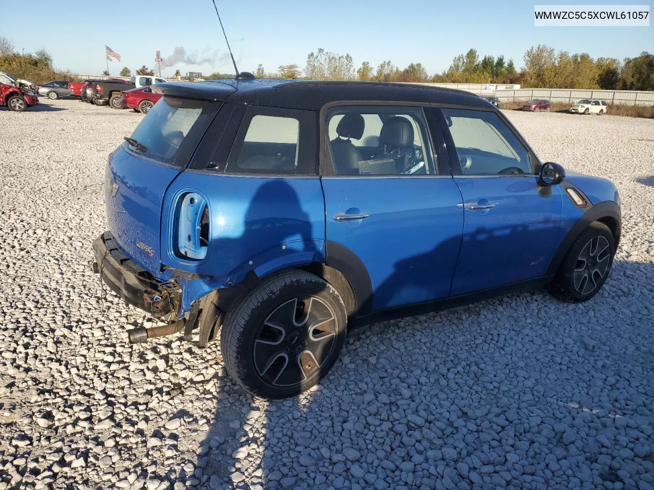 2012 Mini Cooper S Countryman VIN: WMWZC5C5XCWL61057 Lot: 74790464