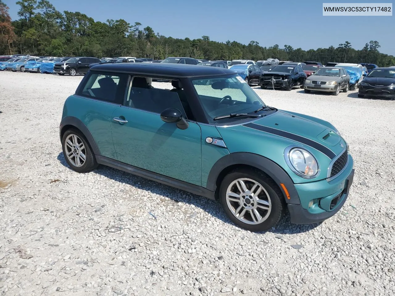 2012 Mini Cooper S VIN: WMWSV3C53CTY17482 Lot: 74916294